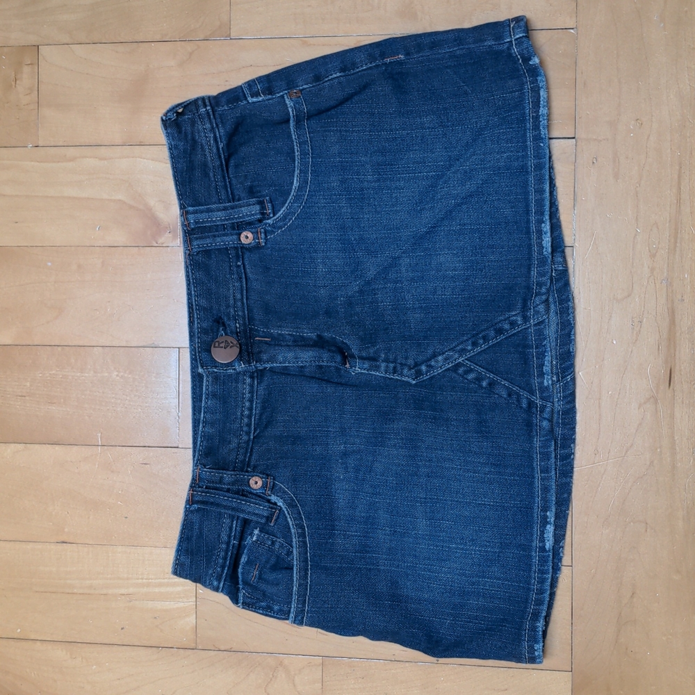 216-EUC Roxy denim Mini skirt
